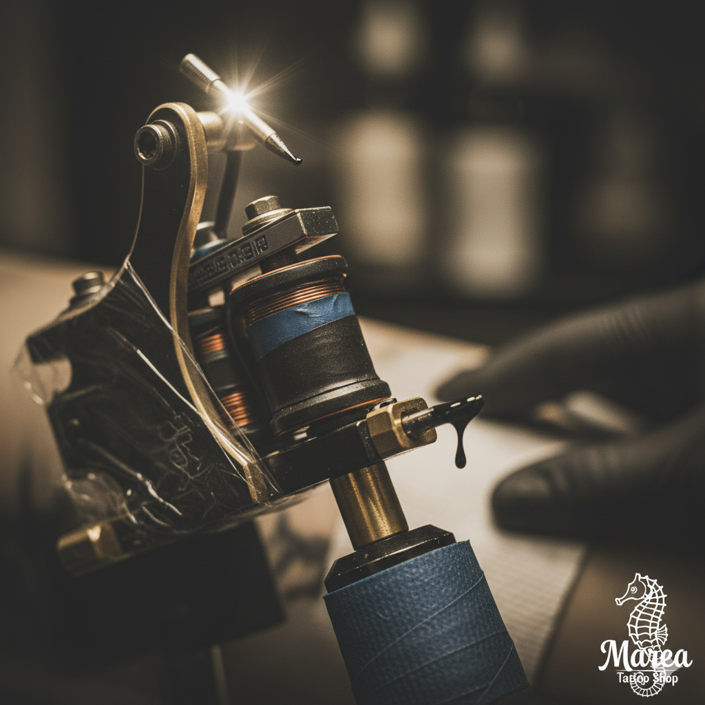 Sesión de tatuaje y sanación